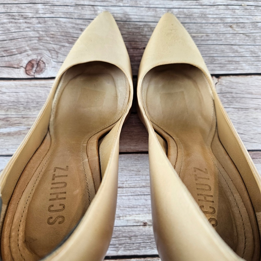 Schutz Lou Pump stiletto, light beige, size US 8.5B - Picture 4 of 8